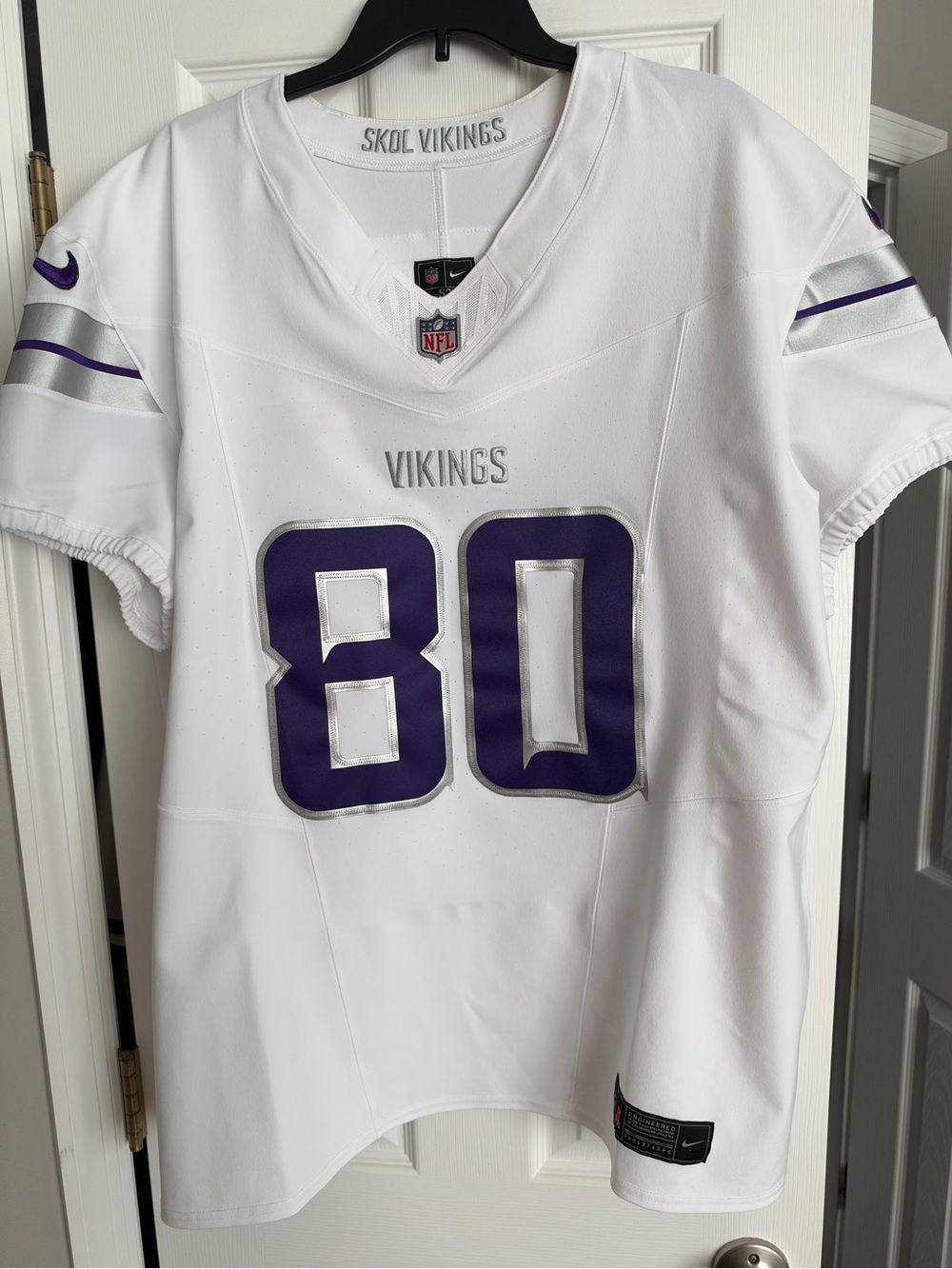 Cris Carter #80 white Nike F.U.S.E. Elite Minnesota Vikings Jersey Size 56/XXL